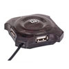 Maycom - Mayoristas en computación - HUB USB 4 PTOS NEGRO ECONOMICO MANHATTAN