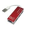 Maycom - Mayoristas en computación - HUB  V2.0 USB 4 PTOS MEDIUM ROJO BROBOTI