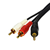 Maycom - Mayoristas en computación - CABLE AUDIO 3.5 MACHO A 2RCA MACHO 1.8M