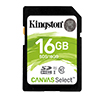 Maycom - Mayoristas en computación - SDHC 16GB CL10 KINGSTON CANVAS SELECT UH